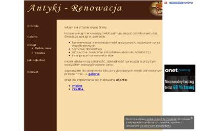 Antyki - Renowacja Dańda Wojciech - Meble na wymiar Koźmice Wielkie