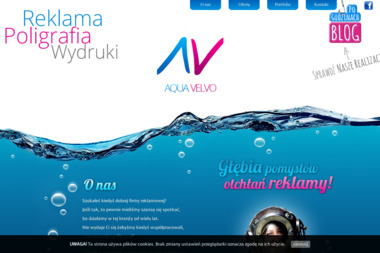 Aquavelvo. Studio reklamy, grafika - Wydruk Ulotek Sosnowiec