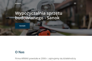 ARMAX - Wypożyczalnia Sprzętu Budowlanego Sanok