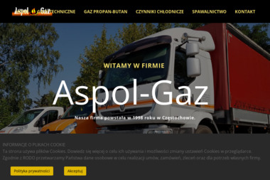 Aspol-Gaz. Gazy techniczne, sprzęt spawalniczy - Klimatyzacja Częstochowa