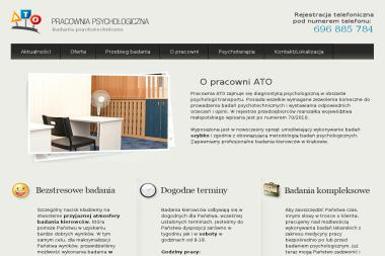 Pracownia Psychologiczna Ato. Badania psychotechniczne, badania kierowców - Pomoc Psychologiczna Kraków