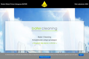 Bater - sprzątanie, sprzątanie biur, utrzymanie czystości. - Pranie Tapicerki Meblowej Kraków