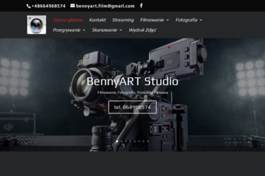 Bennyart. Filmowanie, fotografia - Kamerzysta Wrocław