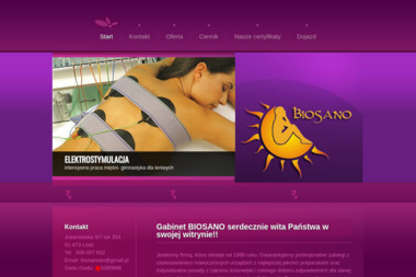 Biosano. Masaż Rehabilitacyjny - Masaż Ł&oacute;dź