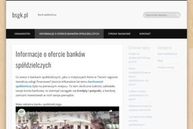Bank Spółdzielczy w Górze Kalwarii Filia w Baniosze - Kredyt Baniocha