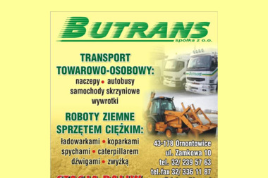 Butrans Sp. z o.o. - Transport Towarowy Ornontowice