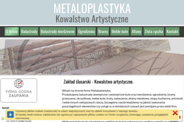 Metaloplastyka - Ogrodzenia Podegrodzie