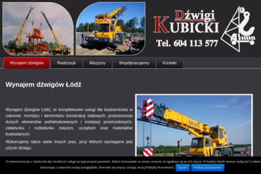 Dźwigi Kubicki - Sprzedaż Maszyn Budowlanych Ksawerów