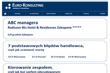 Euro-Konsulting Sp. z o.o. - Szkolenia Handlowe Warszawa