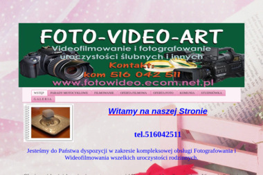 Foto-Video-Art. Fotografia, wideofilmowanie - Kamerzysta Wałbrzych