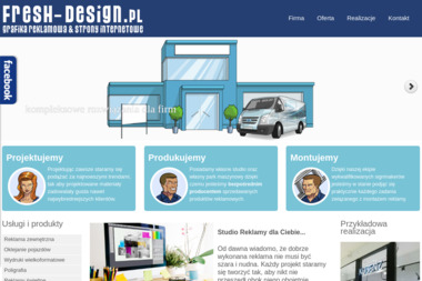 Fresh-Design Studio Reklamy. Producent reklamy, studio reklama - Projekty Stron Internetowych Poznań