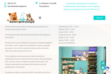 Gabinet weterynaryjny Gaja Dominika Ludwiczak - Gabinet Weterynaryjny Puszczykowo
