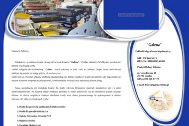 Zakład Poligraficzno-Wydawniczy Galena - Wizytówki Na Papierze Ozdobnym Lublin