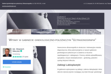 Gabinet ginekologiczno-położniczy Ultrasonografia - Ginekologia Zawiercie