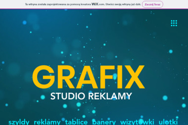 Usługi Poligraficzne Grafix. Damian Spyra - Banery Reklamowe Mikołów