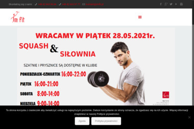 Klub Sportowy I'm Fit. Squash, Fitness, Siłownia - Joga w Ciąży Ł&oacute;dź