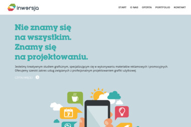 Inwersja Studio Graficzne. Kreatywna reklama, web design, druk pigmentowy - Firma Reklamowa Opole