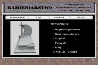 Zakład Kamieniarski Henryk Luboliński. Kamieniarstwo, nagrobki - Schody drewniane Leszno
