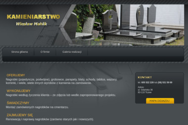 Kamieniarstwousługi Cmentarne Mahlik Wiesław - Blaty Granitowe Tczew