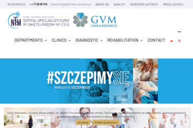 Nowe Techniki Medyczne II Szpital Specjalistyczny im. Świętej Rodziny Sp z o. o. - Rehabilitacja Kręgosłupa Rudna Mała