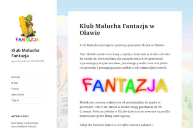 Klub Malucha Fantazja, opieka nad dziećmi, żłobek - Agencja Niań Oława