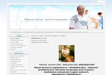 Tadeusz Czarny - technik masażysta - kręgarz - Masaże Relaksacyjne Przeworsk