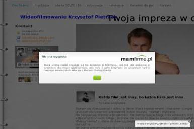 Oscar Krzysztof Pietrzak. Wideofilmowanie, filmowanie - Kamerzysta Wieluń