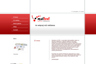 Maltext Agencja Reklamowa - Ulotki Restauracji Tuchola