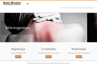 Usługi Fizjoterapeutyczne Marek Walenda - Rehabilitacja Kręgosłupa Zerbuń