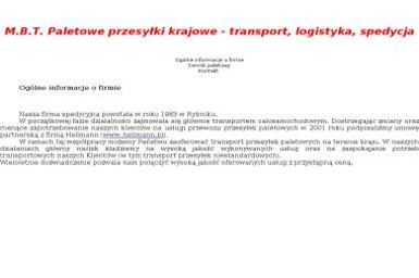Garbocz Ryszard - Transport Dostawczy Rybnik