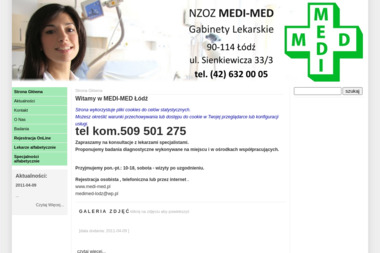 NZOZ Medi-Med Gabinety Lekarskie. Antykoncepcja, chirurgia - Gabinet Ginekologiczny Łódź