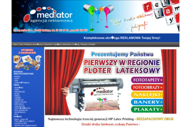 Agencja Reklamowa Mediator. Reklama, wydruki wielkoformatowe - Poligrafia Kwidzyn