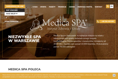 Medica SPA Instytut zdrowia i urody - Masaże Rehabilitacyjne Warszawa