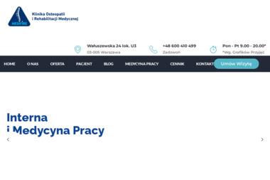 Medifire Medycyna i Rehabilitacja. Rehabilitacja medyczna, fizjoterapia, terapia manualna - Rehabilitacja Domowa Warszawa
