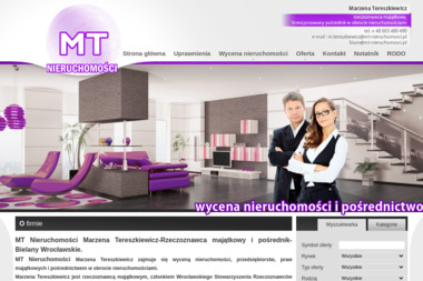 Mt Nieruchomości Marzena Tereszkiewicz - Agencja nieruchomości Bielany Wrocławskie