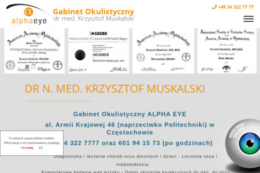 Alpha-Eye Dr Med. Krzysztof Muskalski - Fotografia Wnętrz Częstochowa