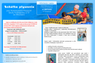 Szkółka Pływania (Szkoła Podstawowa nr 17) - Nauka Pływania Wrocław