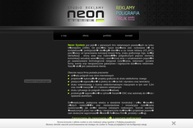 Neon System Agencja Reklamy - Wizytówki Gdynia