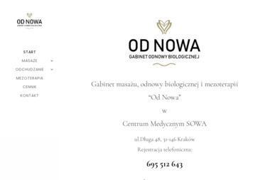 Gabinet Odnowy Biologicznej Od Nowa - Masaż Kraków