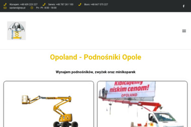 OPOLAND - Wynajem Koparko-ładowarki OPOLE