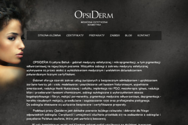 Opsiderm - Gabinet Kosmetyczny Częstochowa