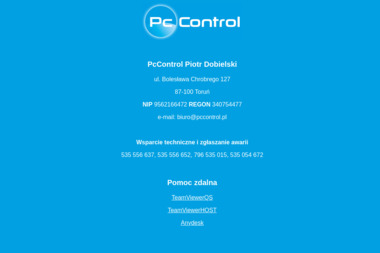 Pccontrol Dobielski Piotr - Projektowanie Stron Toruń