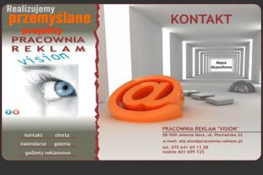 Pracownia Reklam Vision. Reklama, wizytówki - Drukarnia Jelenia Góra