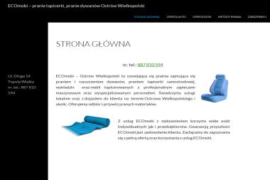 Ecomobi - Pranie tapicerki, Pranie dywanów - Czyszczenie Tapicerki Ostrów Wielkopolski
