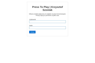 Szostak Krzysztof Press To Play Krzysztof Szostak - Zajęcia Jogi Sztutowo