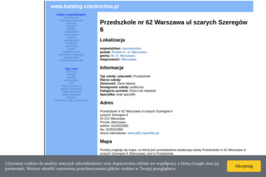 Przedszkole Nr 62 w Warszawie - Niania Warszawa