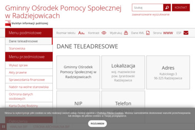 Gminny Ośrodek Pomocy Społecznej w Radziejowicach - Niania Radziejowice