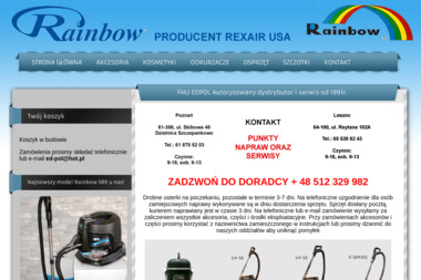 Rainbox. Serwis Rainbow, Roomba, Roboclean, filtry Ro - Lodówki Poznań