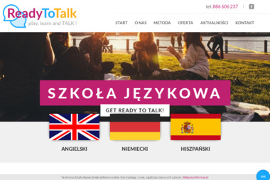 Ready-To-Talk Angelika Palak. Szkoła językowa, język angielski - Nauczanie Języków Pobiedziska