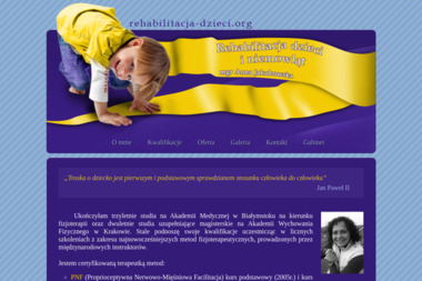 Gabinet Rehabilitacji Dzieci i Niemowląt Anna Jakubowska - Rehabilitacja Kręgosłupa Białystok